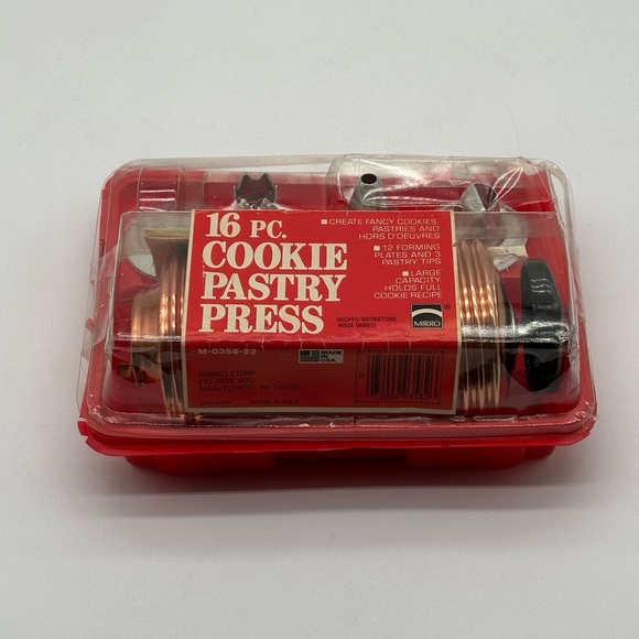 Vintage Mirro 5 pc. Cookie Pastry Press (incomplete) - Picture 1 of 5